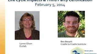 Life Cycle Assessment & Third-Party Certification - Webinar 3 of 3
