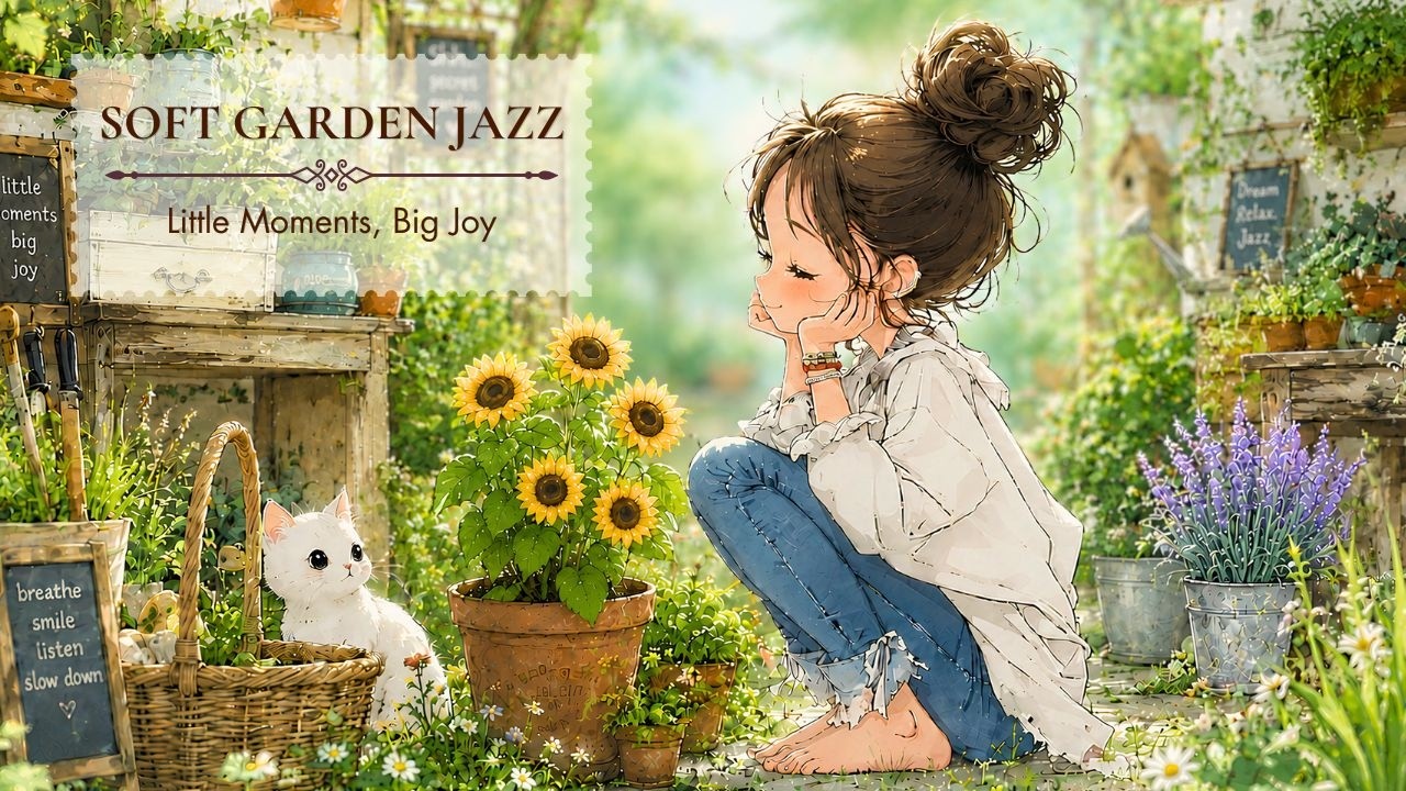 Soft Jazz โ Morning Playlist ๐ป | A Secret Garden Morning | A Slow Morning Among the Flowers