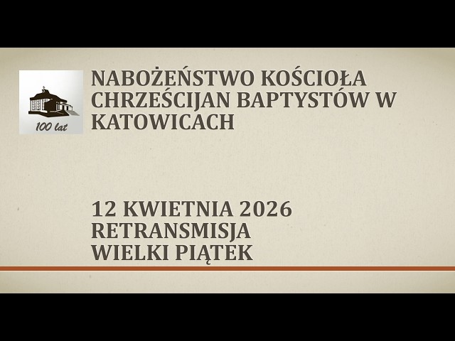 Nabożeństwo 12 kwietnia 2026