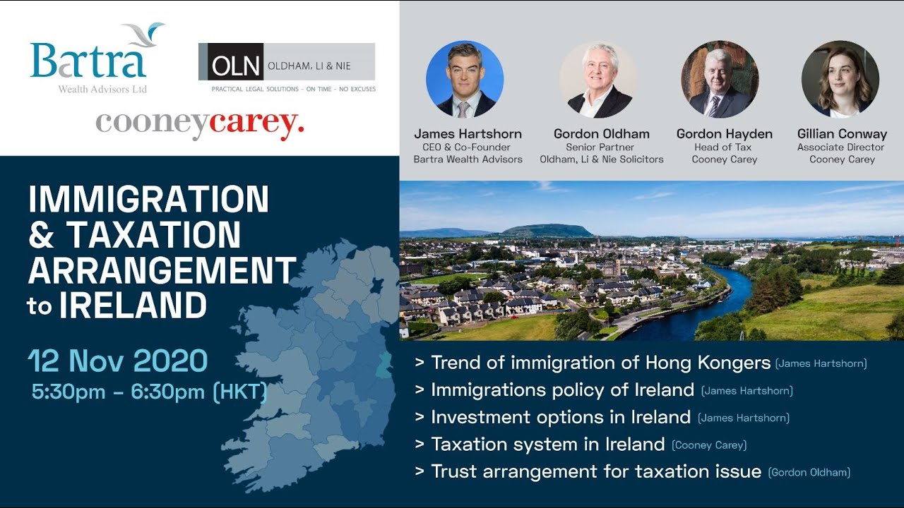Immigration & Taxation Arrangement to Ireland webinar