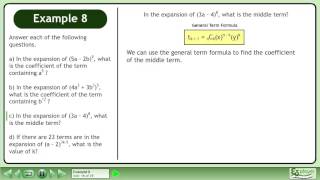 The Binomial Theorem - Example 8