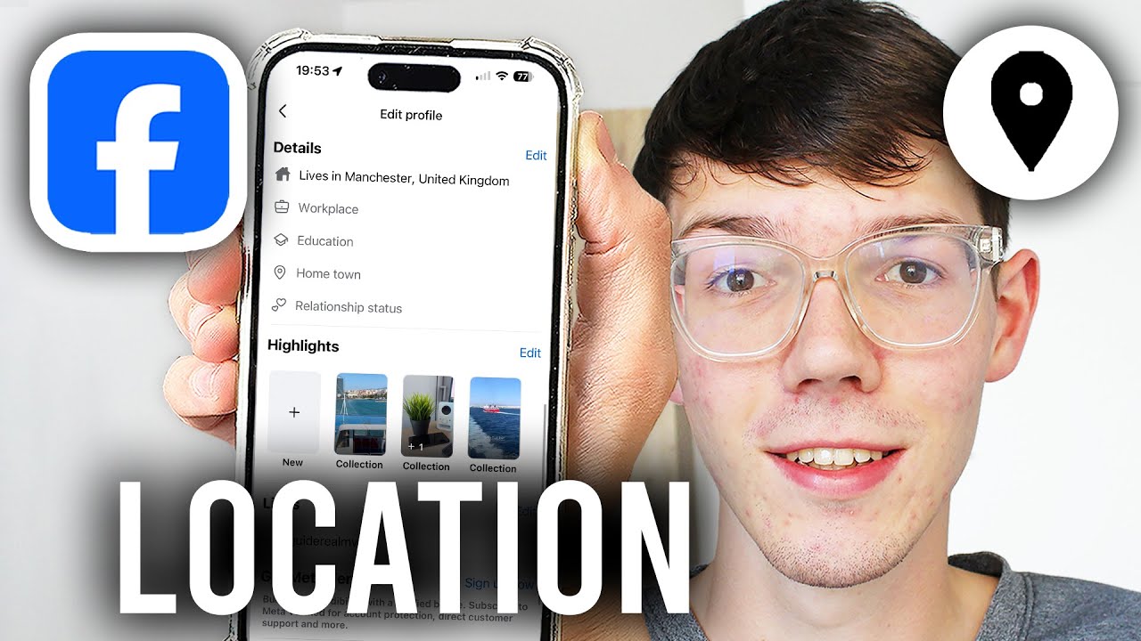 How To Change Facebook Location Setting - Step By Step - YouTube