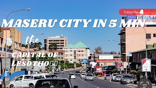 A 5 MIN DRIVE IN THE CAPITAL CITY OF LESOTHO🇱🇸:MASERU|| Lesotho YouTuber