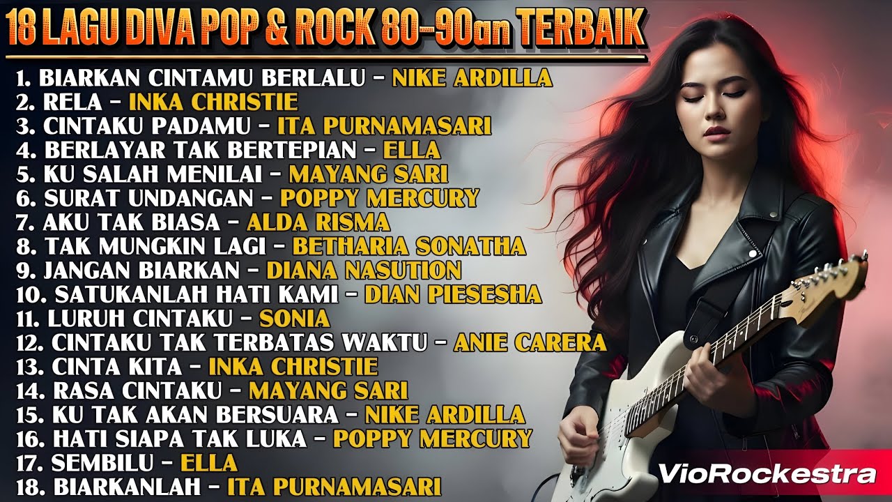 18 Lagu Diva Pop & Rock 80–90an Terbaik | Nostalgia Lawas | Cover by VioRockestra