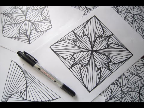 Vẽ xoắn ốc từ hình tam giác/ Draw spiral triangles/ Spiral Drawing #1