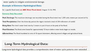 Unlocking Insights: The Power of Extreme and Long-Term Hydrological Data #Hydropower #engineering