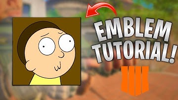 RICK AND MORTY EMBLEM TUTORIAL! Call Of Duty Black Ops 4 Emblem Tutorial