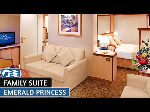 Emerald Princess Family Suite walkthrough tour
