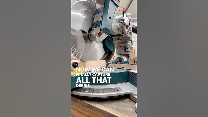 Check out how clean the Bosch can be! Grab your Dust Collection Throat Plate at inspirewoodcraft.com