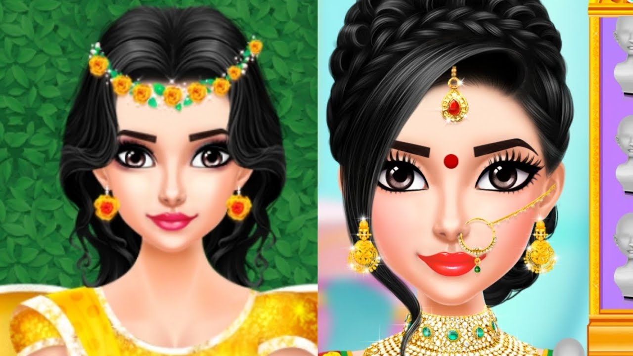 Indian Wedding Makeup Game Video||Android Game Play||