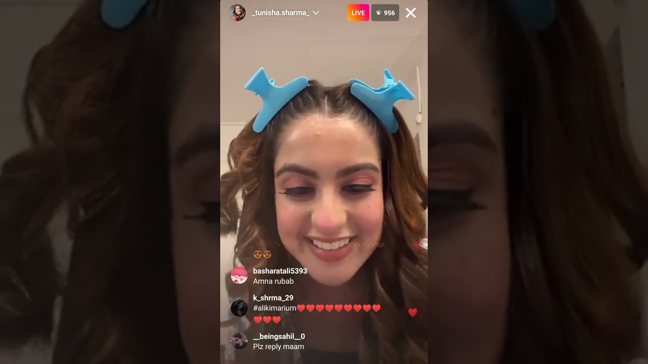 Tunisha sharma last live video_ 😍 