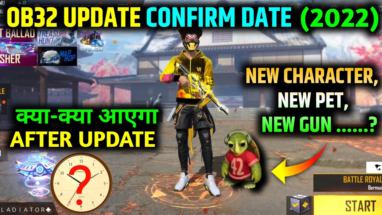 OB32 UPDATE FREE FIRE || FREE FIRE OB32 UPDATE CONFIRM DATE & TIME || KAB AAYEGA OB32 UPDATE ||