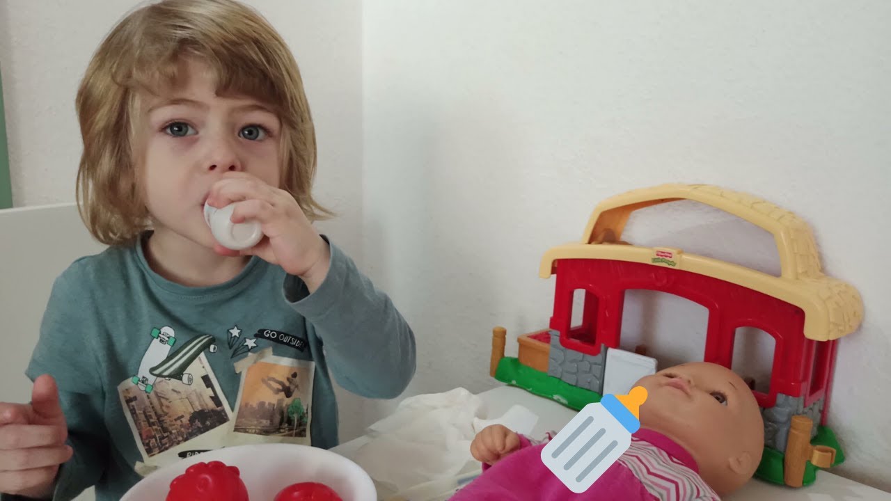 Liam Pretend Play Babysitting Cry Baby Doll YouTube