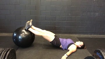 Eccentric Swiss Ball Hamstring Curl