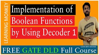 Implementation of Boolean Functions by Using Decoder 1 || Lesson 107 || Digital Electronics ||