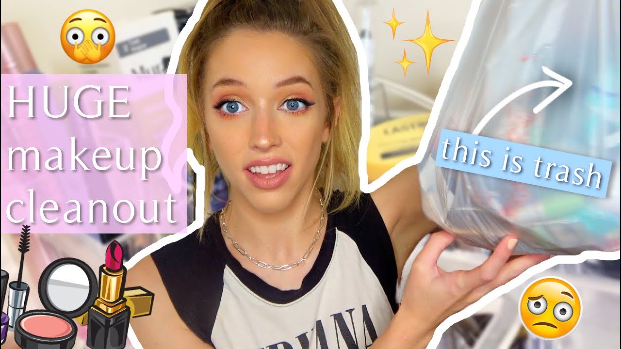 Huge *EMOTIONAL* Makeup Collection CLEAN WITH ME! YouTube