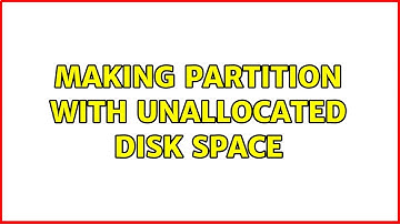 Ubuntu: Making partition with unallocated disk space