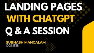 Creating Landing Pages With ChatGPT and How to Fix Errors | How to Write Content With ChatGPT