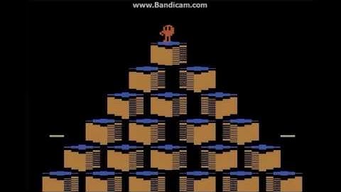 Q*bert (Atari 2600) Gameplay