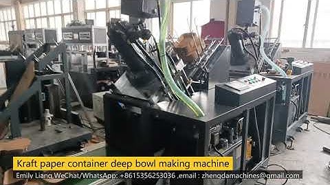 kraft paper container bowl making machine testing in china best paper plate machine factory