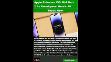 Apple Releases iOS 16.4 Beta 2 for Developers: Here