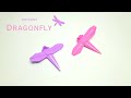 Libellule origami facile  libellule origami