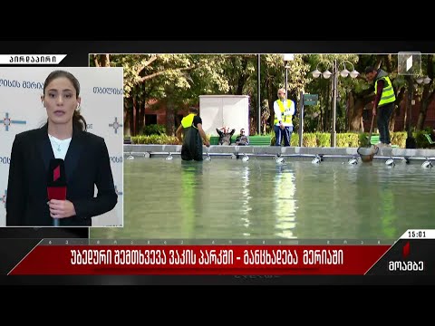 უბედური შემთხვევა ვაკის პარკში - განცხადება მერიაში