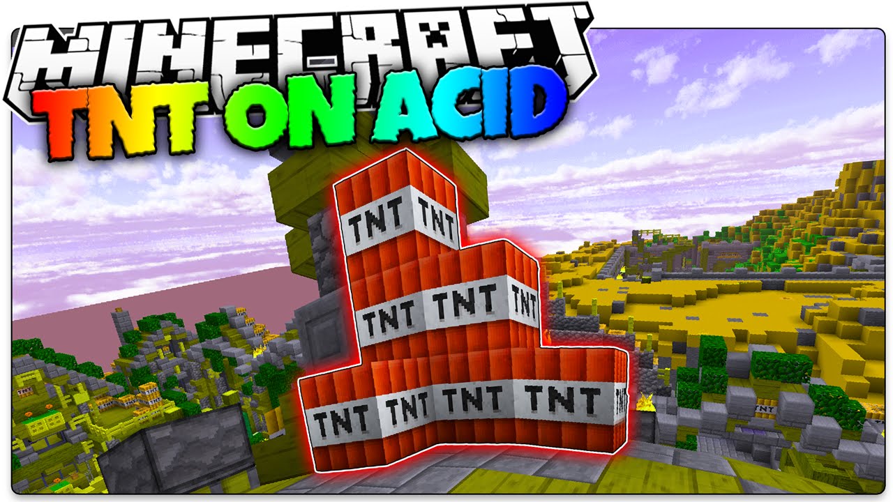 Minecraft ACID TNT! (Minecraft Acid Shaders Mini Games) YouTube