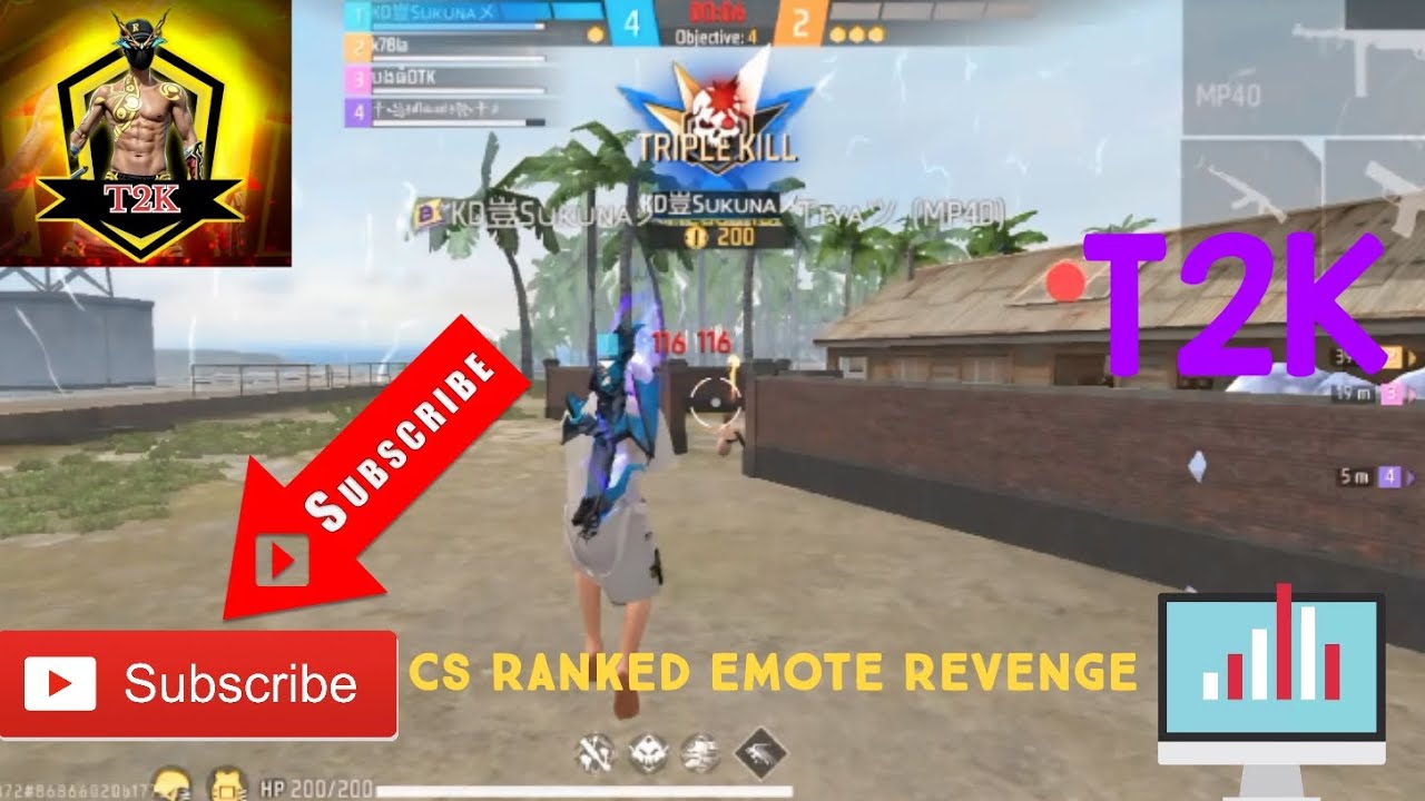 T2K ⚔️ CS RANKED EMOTE REVENGE🙀🙀🖤👀