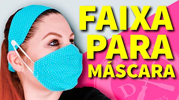 Como fazer faixa de cabelo para máscara?
