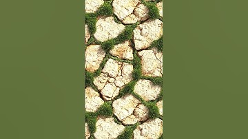 Animated Texture Loop – Stone & Grass Pattern | 3D Seamless Background at 60FPS | Enjoy