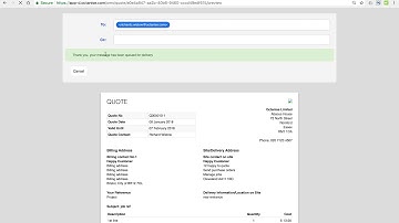 Send quote, accept, decline or query