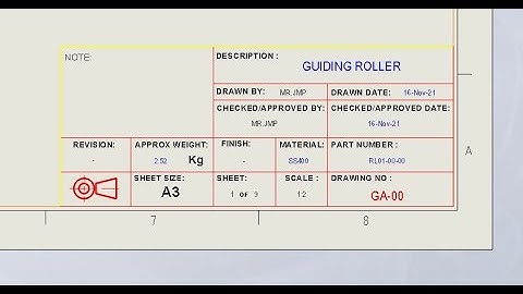 วิธีการสร้าง Template Drawing Solid works บทที่ 10/2