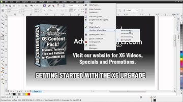 CorelDRAW X6 highlight whats new to see what features of tools have changed since your last version