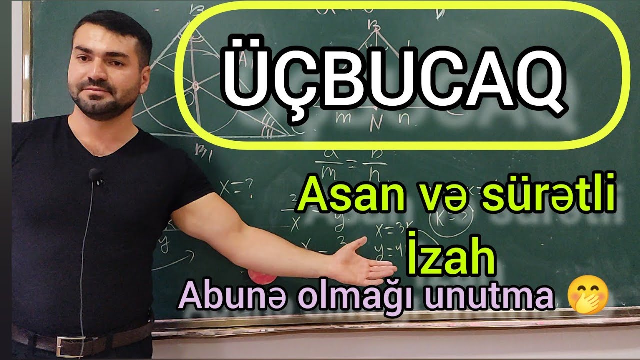 ✅🔺Üçbucaq , asan və ölümünə izah 🤭 (part 1) #riyaziyyat  #abituriyent #üçgenler #maths