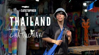 SHOPPING IN CHATUCHAK AND KRIST PERAWAT!! | #EatsTopher THAILAND VLOG PART 3
