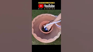 Create A Stunning DIY Fountain Using Flower Pots 