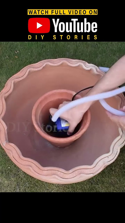Create a Stunning DIY Fountain using Flower Pots