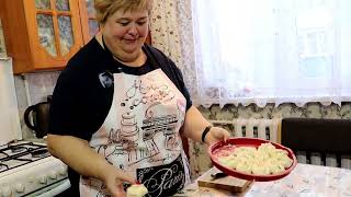 Манты в сковороде / Вкуснейшая лапша в сливочном соусе с грибами/ @kisachechnya