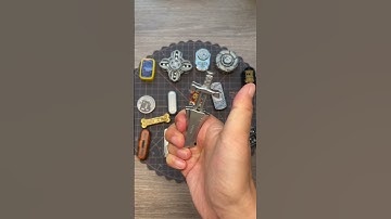 Stressful day at work? This little toy saves my mood every time! ✨ #fidgetspinner #metal #edc #top