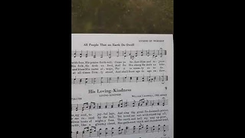 Thumbnail of All People That on Earth Do Dwell- Hymn Sheet, William Kethe, late 16th Century #hymnal #hymns