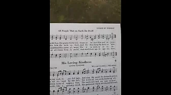 All People That on Earth Do Dwell- Hymn Sheet, William Kethe, late 16th Century #hymnal #hymns