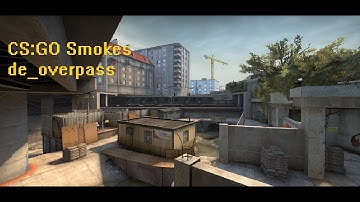 CS:GO de_overpass FAKE smoke of B plant - Bridge (for T)