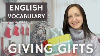 Gift Giving 🎁  English Vocabulary Lesson - Speak about gifts in detail with intermediate adjectives