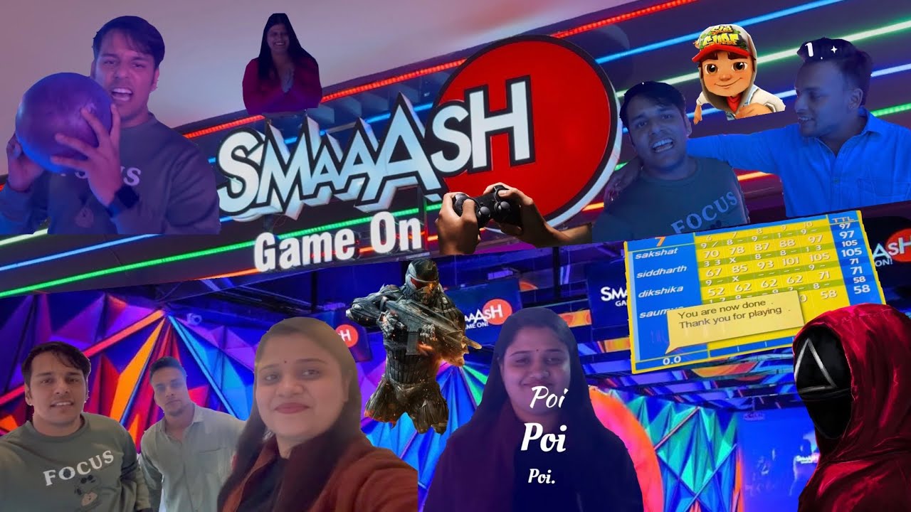 SMAAASH - GAMING ZONE VLOG || Best Place for Bowling 🎳 || DLF Mall Noida 