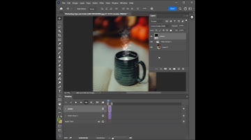 How to create coffee smoke effects animation in Photoshop