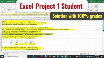 Excel Project 1 Student  | excel project 1 student #excelproject #graderproject #excelexam #myitlab