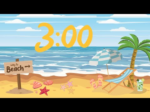Beach Timer | 3 Minute Timer | Summer timer