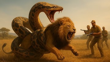 Giant Python vs Lion: The Most Intense Wildlife Battle Ever Caught on Camera!