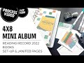 4x8 Mini Album | Reading Record 2022 | Set-up &amp; JAN/FEB Pages